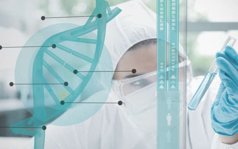 DNA-Analyse im Labor zur genetischen Abklärung