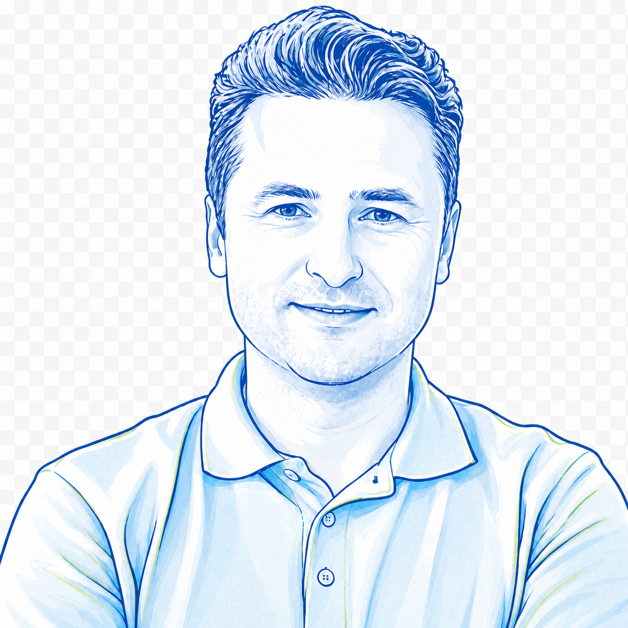 Stilisiertes Porträt von Dr. med. Attila Bakk