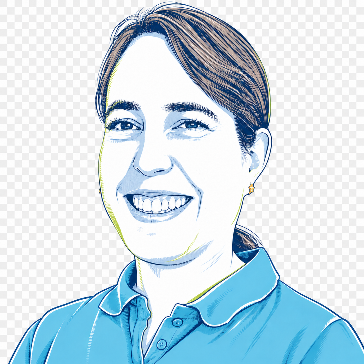 Stilisiertes Porträt von Dr. med. Charlotte Mai
