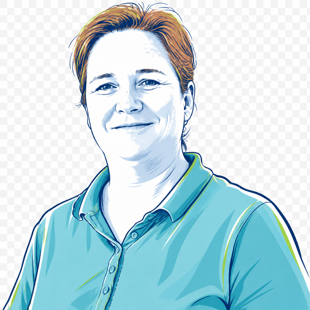 Stilisiertes Porträt von Dr. med. Claudia Simon