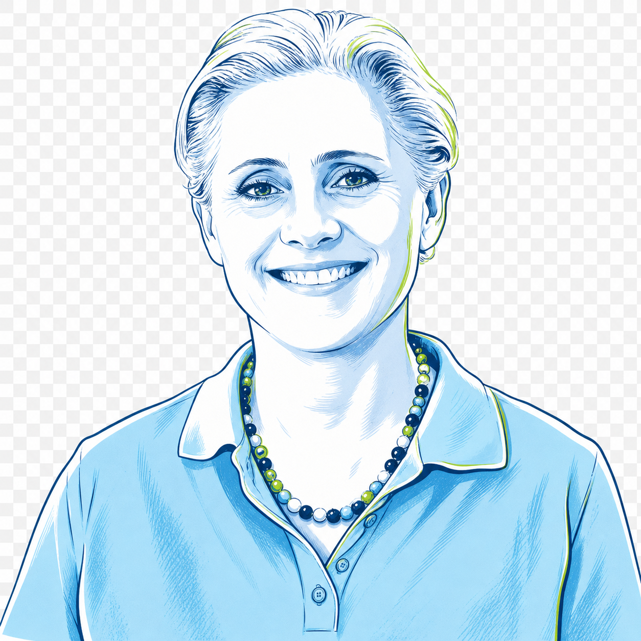 Stilisiertes Porträt von Dr. med. Suzan Bombar